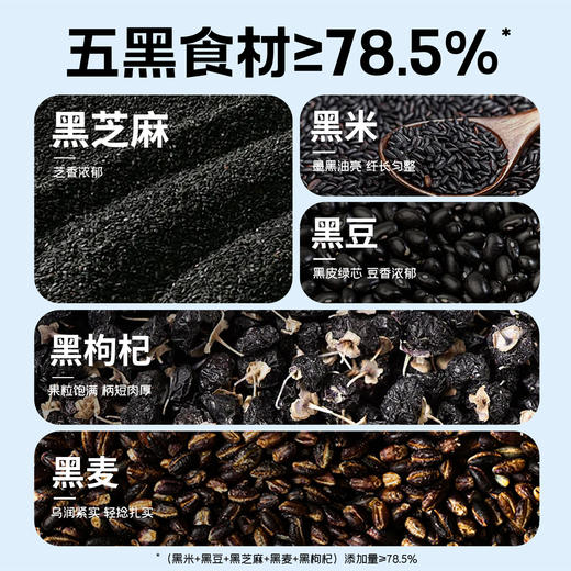 【品牌直营】新品上市 南方黑芝麻 益生元高钙5黑谷物粉480g 商品图3