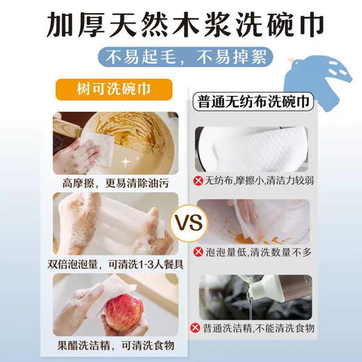 树可飞鸟果醋泡泡巾20片 商品图1