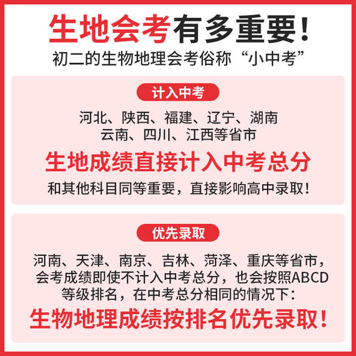 一本【生地真题卷】冲刺生地会考 考点考频归纳 视频讲解78年级 商品图1