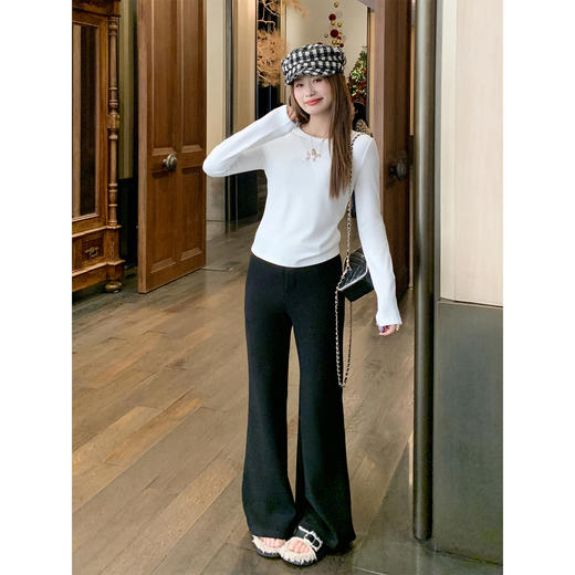 <曾小咸推荐>3.20现货秒杀 ！微信超特价！韩系镂空蝴蝶长袖t恤 日常129.99 立减70 秒杀59.99！！ 商品图3