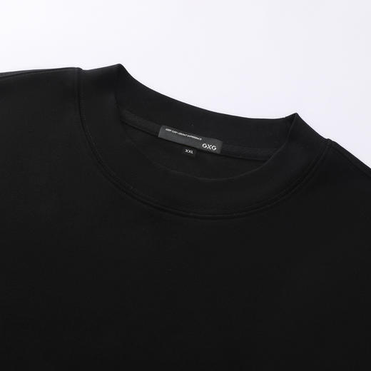 GXG男装26夏季简约刺绣字母圆领针织短袖时尚潮流日常百搭男式T恤K&C 商品图9