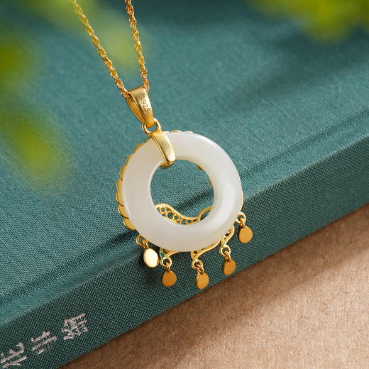 子佩集S925银【凤舞九天】套链项链【DZ05802】纯银国潮和田玉2509 商品图2