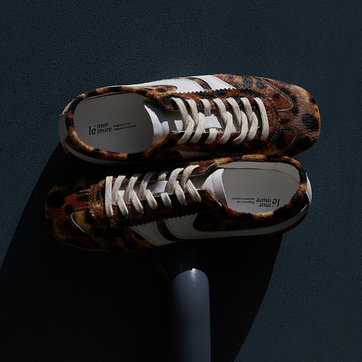 Le' Murmure 意大利进口胎牛毛美式复古系带德训鞋 商品图3