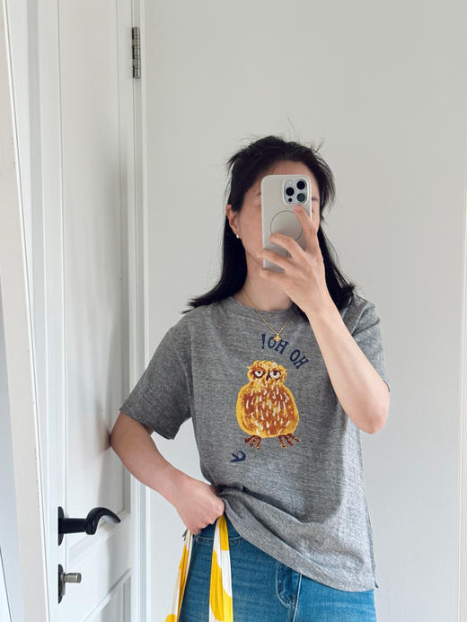 45猫头鹰 R竹节棉-春夏短袖T恤【包邮+三天无理由退换】 商品图1