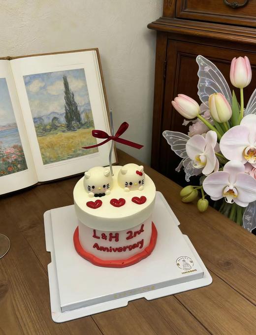 【臻品系列】-【情侣KT猫】情人节，七夕，520蛋糕 商品图2