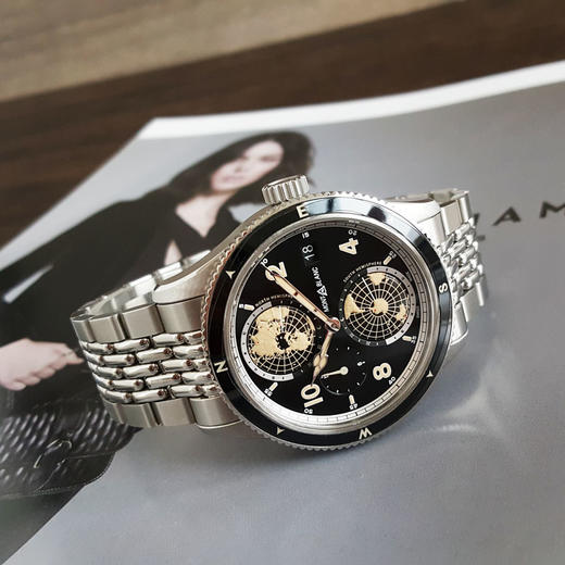 【98新（放置品）】Montblanc 万宝龙125872自动机械机芯日期显示、双时区42MM（男款）1858系列精钢130326NJS18 商品图5