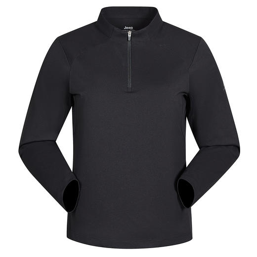 JEEP女式长袖半开胸T恤衫J612184514 商品图1