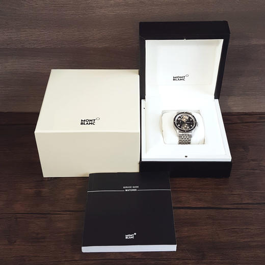 【98新（放置品）】Montblanc 万宝龙125872自动机械机芯日期显示、双时区42MM（男款）1858系列精钢130326NJS18 商品图1