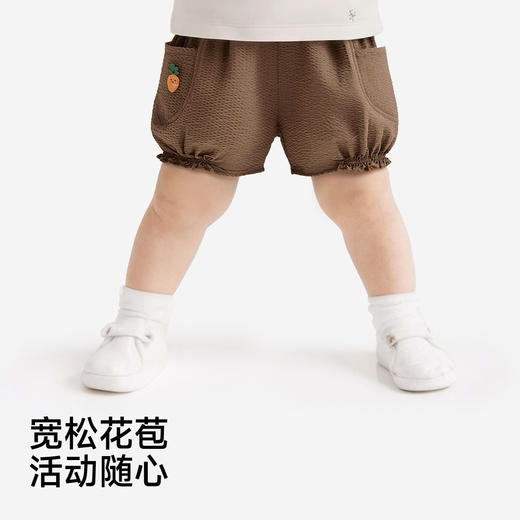 【商场同款】英氏女宝短裤夏季外穿女童夏装洋气裤子花苞打底裤子 商品图3