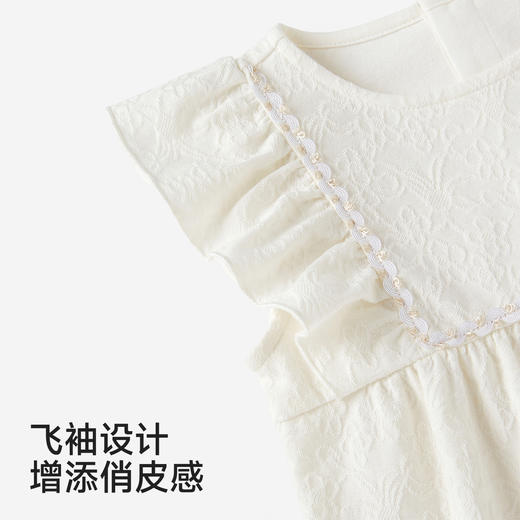 【商场同款】英氏女宝宝连体衣周岁宴礼服夏季新款婴儿外出服哈衣 商品图2