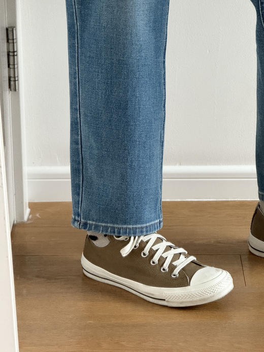 版型封神-- 巨显腿直四面弹法棍九分牛仔裤【包邮+三天无理由退换】 商品图9