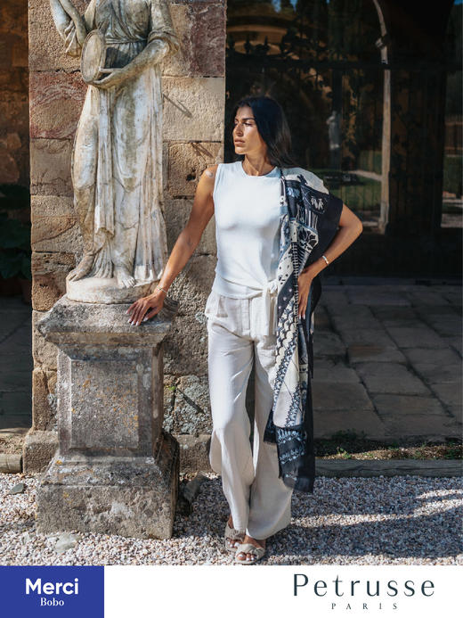 Petrusse贝图丝 璀璨巴黎·大皇宫合作款 羊毛真丝长巾 商品图10