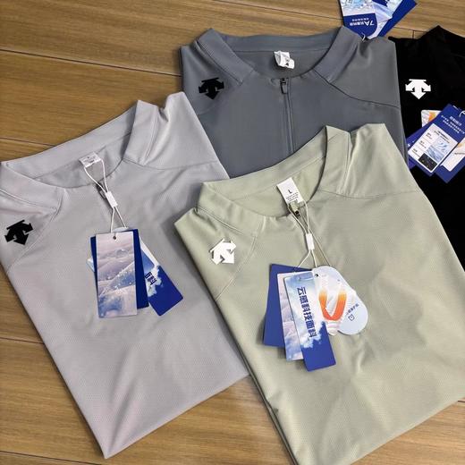 F031830简洁大方穿脱方便纯色吸湿排汗透气休闲套头短袖Polo衫 商品图1