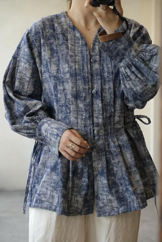 The last flower of the afternoon 细节感收腰上衣衬衫 商品图0