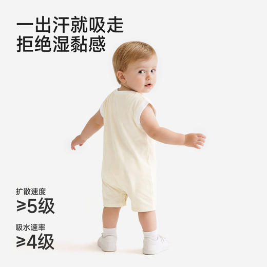 【联名款】英氏&Happy Horse宝宝夏季速干半袖连体衣男宝短袖哈衣 商品图3