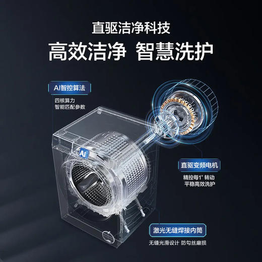 海尔（Haier）洗衣机 XQG100-BD12556 麦浪X11 商品图7