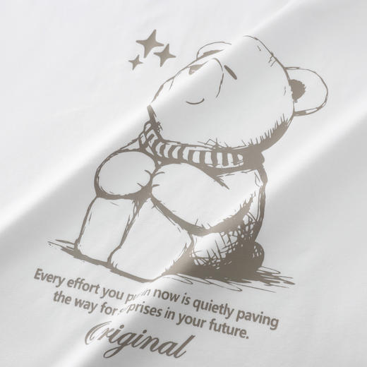 GXG男装【凉感透气】26夏季卡通动漫围巾小熊圆领休闲男式短袖T恤K&C 商品图5