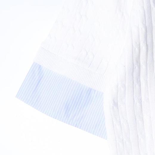 M185SDSA男装2026新款高贵轻奢慵懒风假两件针织短袖T恤翻领百搭时尚 商品图3