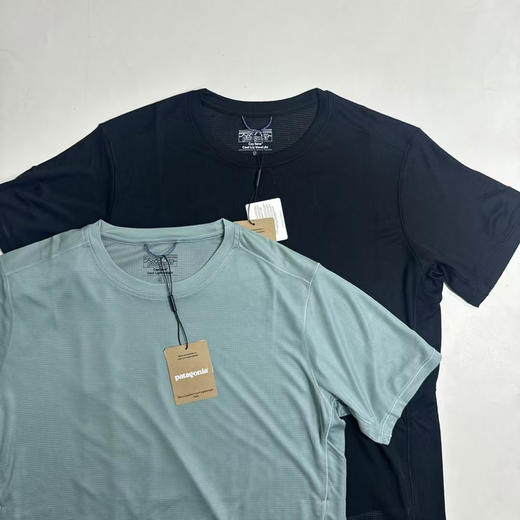 原单正品 Patagonia Cap Cool LW 轻量速干T恤，蓝色/黑色 S-XXL 商品图1