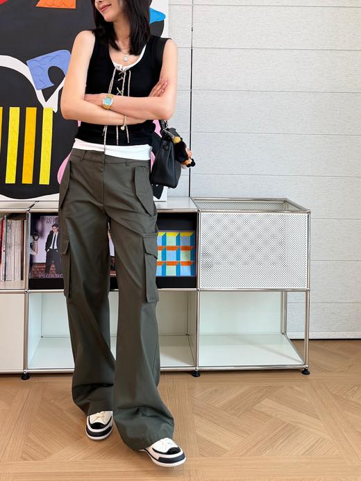 巴宝莉2026春夏橄榄绿工装裤（KX） 商品图2