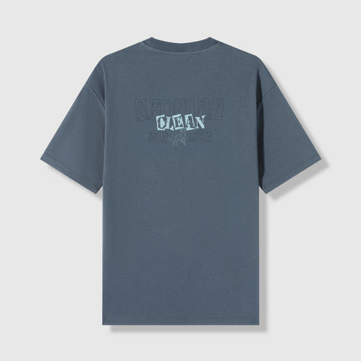 GXG男装【凉感透气】26夏季潮流字母印花圆领休闲男式短袖T恤K&C 商品图1