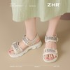ZHR则则水钻运动凉鞋女厚底魔术贴沙滩凉鞋外出夏季百搭休闲凉鞋 商品缩略图7