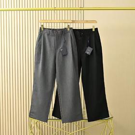 F031843春季新品男士垂感宽松低奢简约休闲直筒西裤