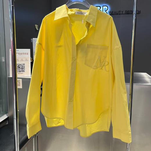 NC口袋绣字母长袖大版衬衫51225（黄）春季161011860321 商品图4