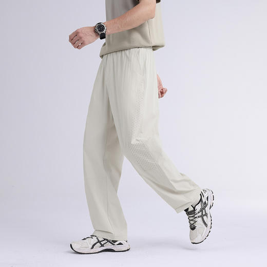 GXG男装26夏季潮流时尚弹力松紧腰宽松直筒舒适透气男式休闲裤K&C 商品图1