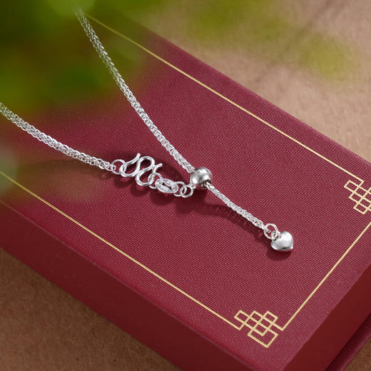 子佩集S990银【戏鱼】套链【MXDZ011】花丝平安扣圆圈项链2509 商品图4