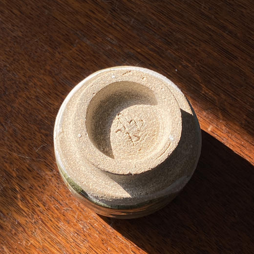 日本中古粗陶手作茶杯 带签章 X1531 商品图4