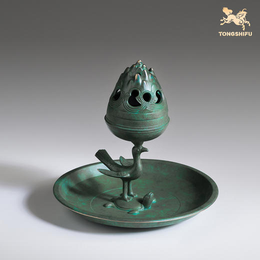 铜师傅 陕西历史博物馆系列《朱雀铜熏炉摆件》仿古青铜器纪念品 商品图2