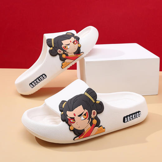 【ABCKIDS】 儿童拖鞋哪吒男女童卡通防滑轻便凉拖室内外家居24-41 商品图2