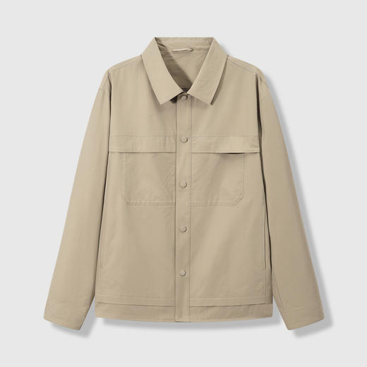 GXG男装26春季简约百搭工装休闲双贴大口袋舒适透气男式翻领夹克K&C 商品图5