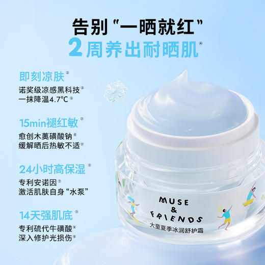 【MUSE&FRIENDS】 大童夏季冰润 儿童保湿冰沙面霜 商品图2