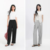 森马休闲裤女夏防晒凉感吸湿速干打褶长裤纯色慵懒登山徒步阔腿裤 商品缩略图4