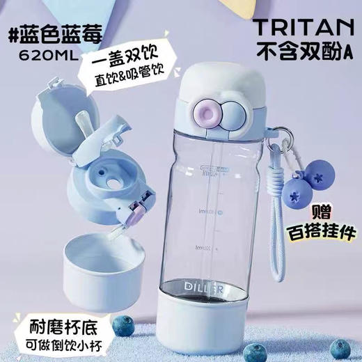 迪乐贝尔水果双饮随行杯620ml 商品图0