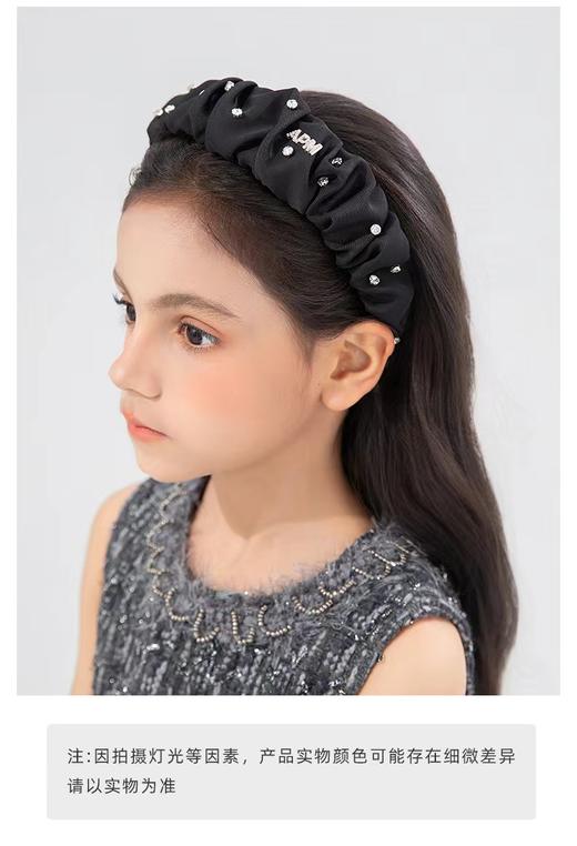 F031813细软塌救星赵露丝同款海瑟薇钉钻褶皱休闲百搭发箍 商品图12
