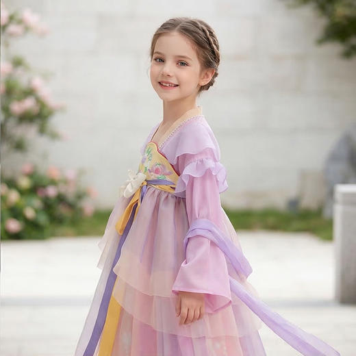 年衣童装汉服裙女童春季新款古装改良汉服唐装好春光汉服裙N1261013D02NIANYI年衣 商品图6