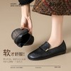 ZHR软底妈妈鞋一脚蹬乐福鞋2025夏新款平底百搭小皮鞋黑色工作鞋 商品缩略图5
