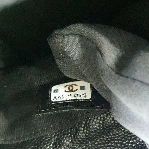 【95新】CHANEL香奈儿AP3111 B09805 9430523C黑金荔枝牛皮金币链条小水桶单肩包女士140326JJ13 商品图9