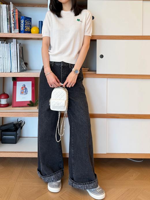 迪奥 26Ss最新款白色针织短袖 商品图3