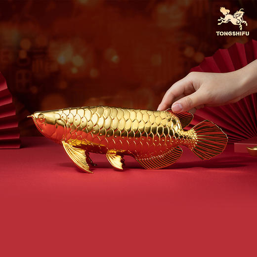 铜师傅《金龙鱼》客厅桌面铜摆件 家居装饰工艺品 商品图3
