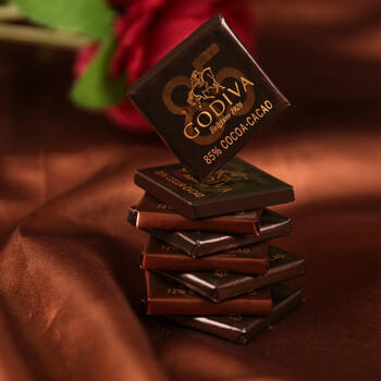 歌帝梵（Godiva） 85%黑巧克力礼盒 32片160g 休闲零食 生日礼物送女友 伴手礼 商品图2