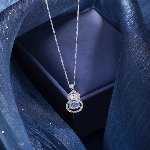 子佩集【紫气福来】S925银套链【YL-7561】时尚锆石葫芦项链2509 商品图9