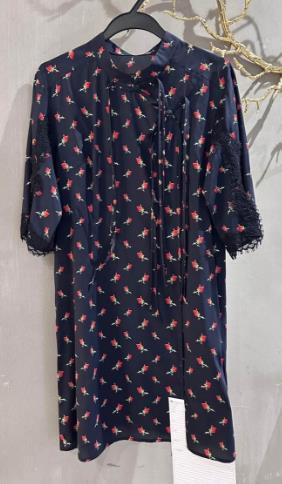 【门店同款】夏季真丝红宝石印花连衣裙 151893731 商品图0