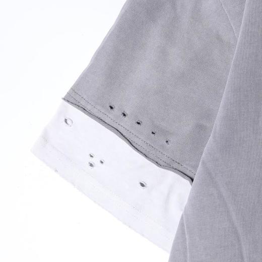 26034SDSA男装2026新款高贵轻奢高街拼接割破设计圆领短袖T恤百搭时尚 商品图2