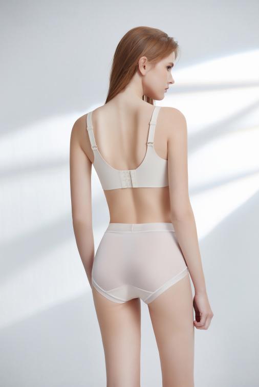 【7.5折限时特惠】【A杯单件】薇朵无钢圈中厚杯文胸杯里莫代尔蕾丝边三角提拉聚拢加高侧比收副乳内衣W5110102A【门店同款】 商品图1