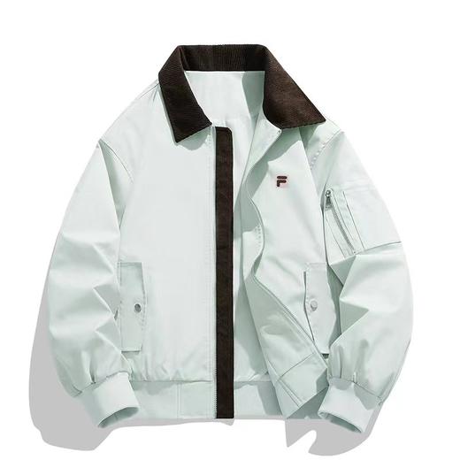 F031875复古假两件春秋新款男女户外运动休闲翻领夹克外套 商品图1