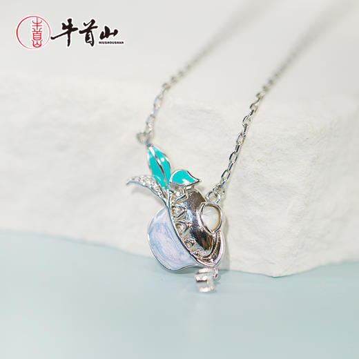 牛首山文创仙阙茶韵·吊坠S925银气质女士精致轻奢项链节日礼物 商品图3